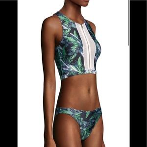 WE ARE HANDSOME- THE RETROGRADE LINE ZIP BIKINI